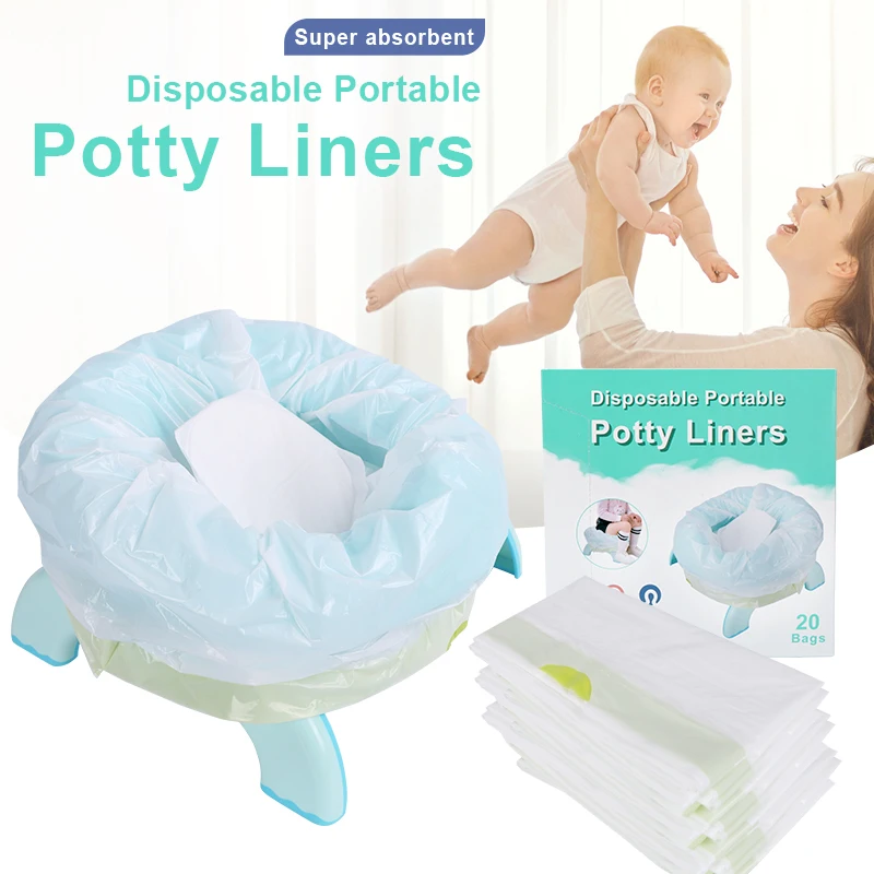 Cushion | (20 Liner + 20 Suction Pad) | And Portable Toilet Training Potty Use | Gen