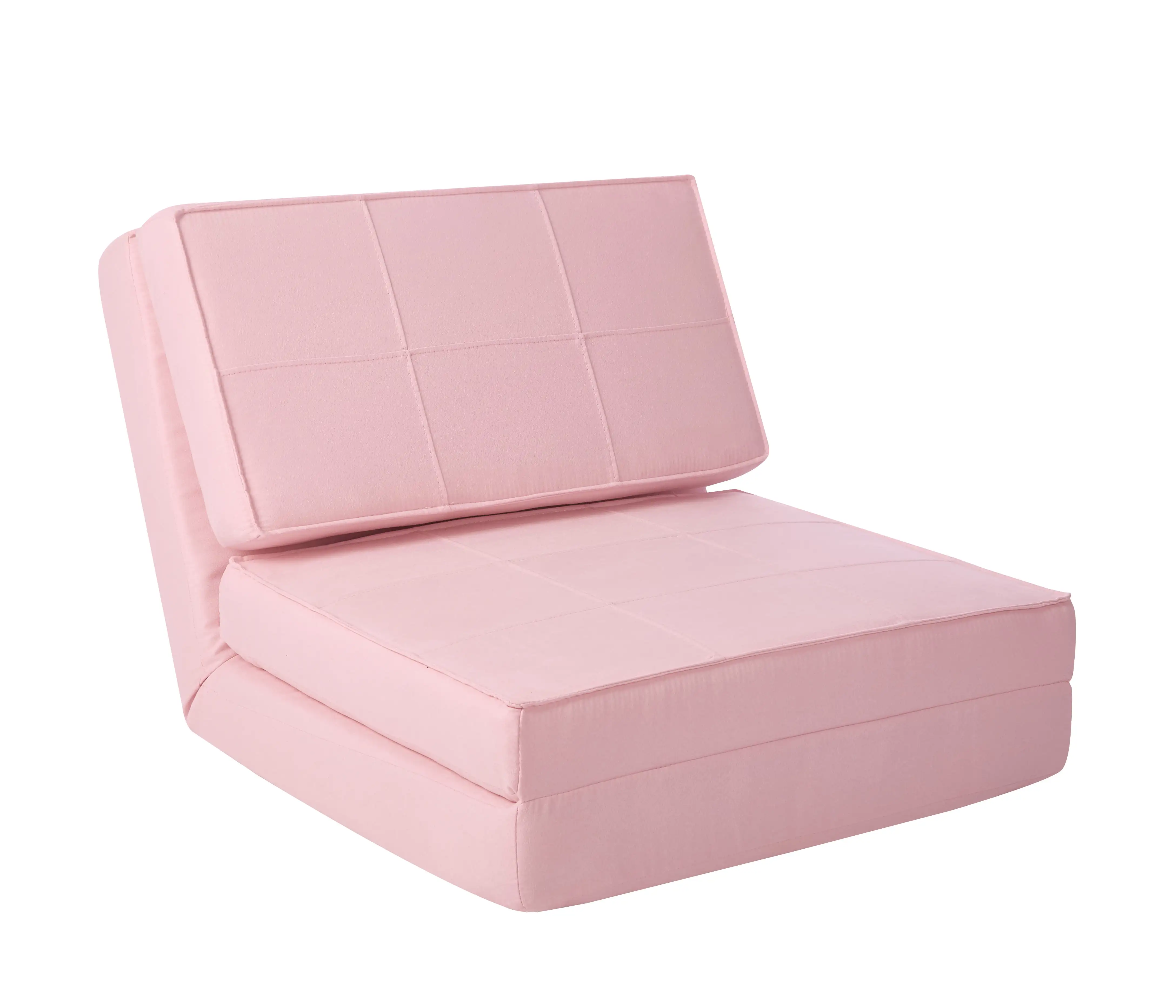 

Ultra Soft Suede 3 Position Convertible Flip Chair, Racy Pink