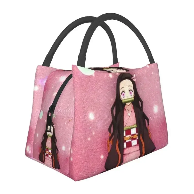 

Nezuko Kamado Lunch Box for Demon Slayer No Yaiba Cooler Thermal Food Insulated Lunch Bag Office Pinic Container