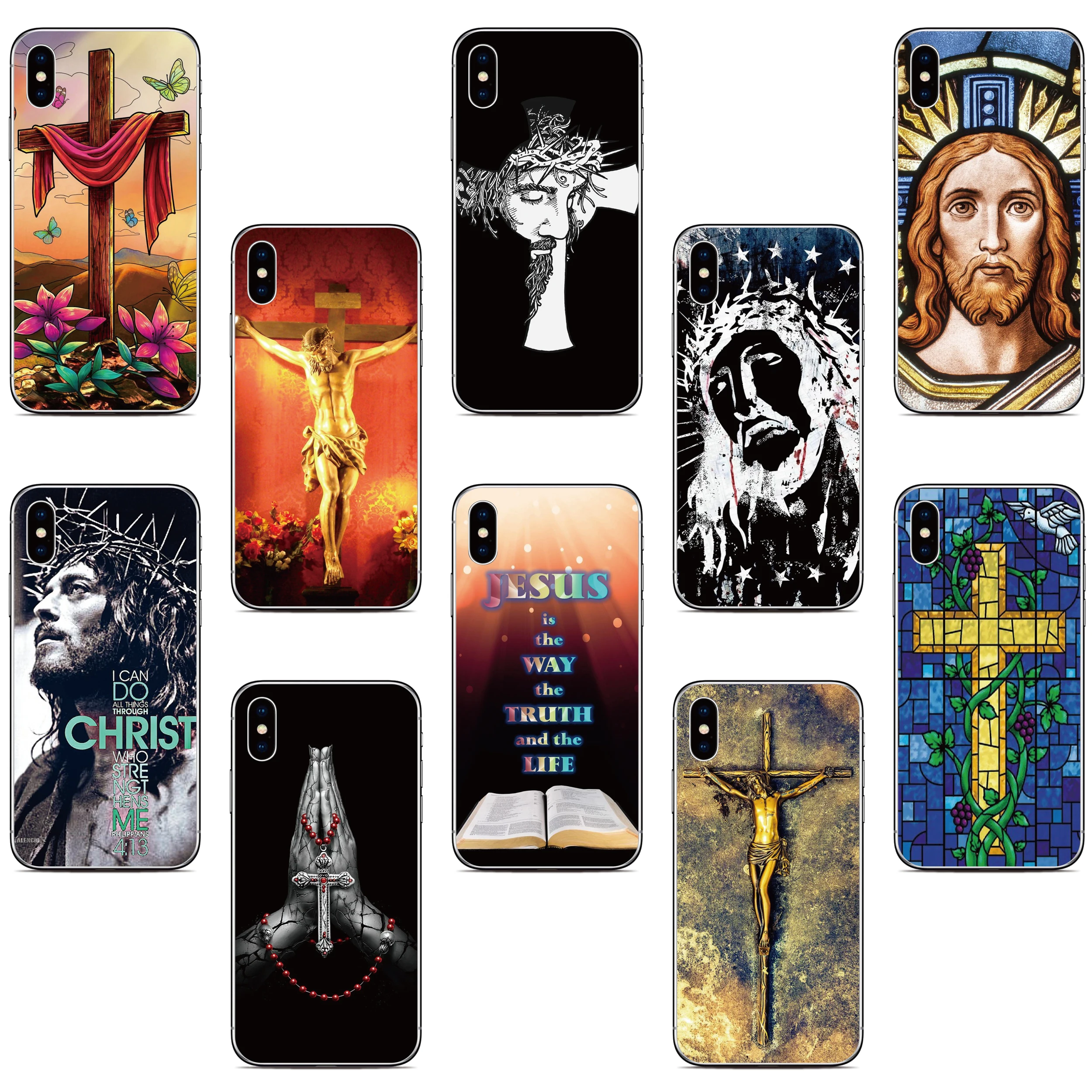 Чехол Cross Jesus для Nokia G42 C32 C31 C22 C21 C20 C10 C12 C02 C01 G22 G21 G20 G10 G11 Nothing Phone 2A Plus CMF 1 2