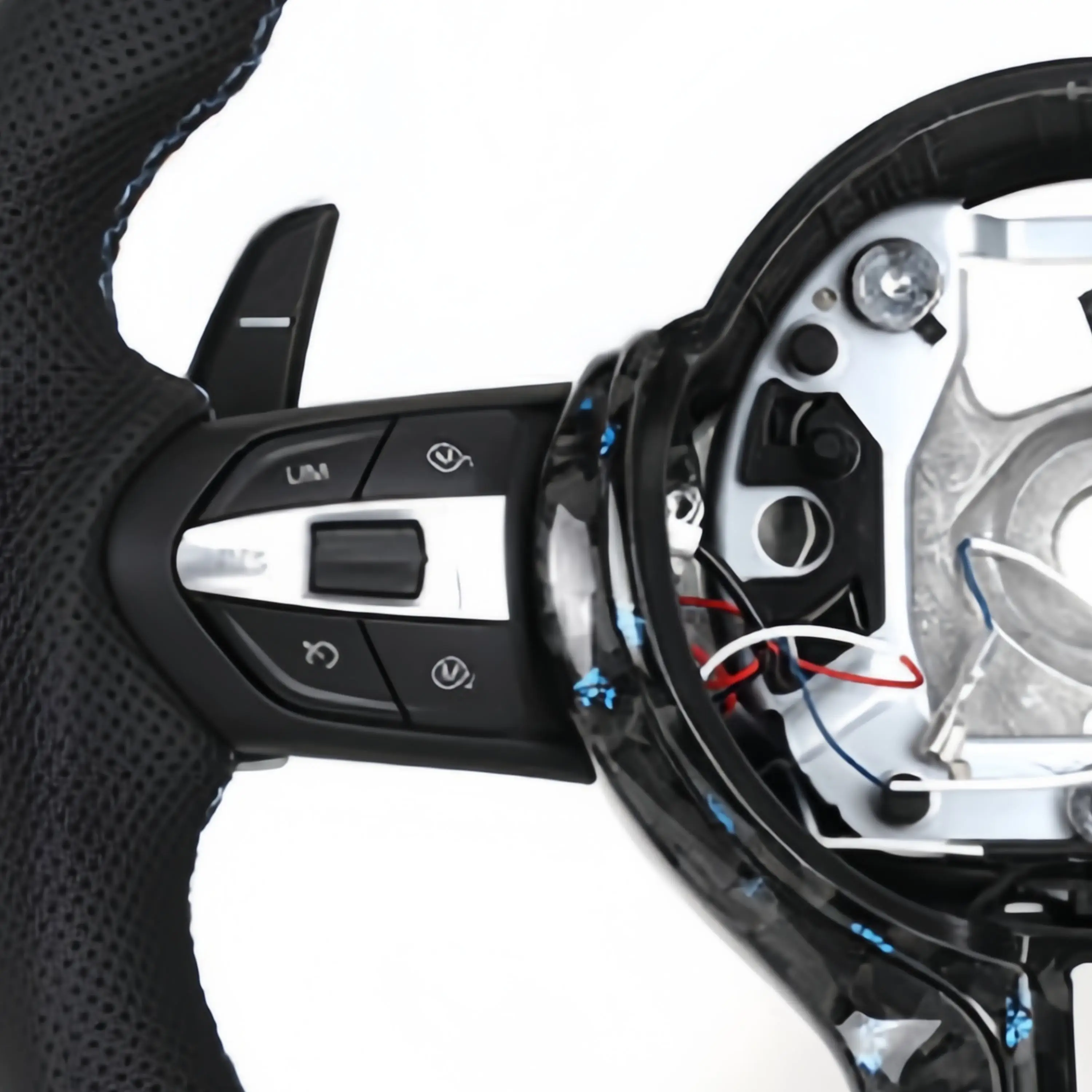 Фото Руль из углеродного волокна для BMW M2 F87 M3 328M M5 F10 F12 M6 F06 F07 F30 F31 F01 F02 F20 F21 F23 F32 F33 3 3 5 7 серии №4