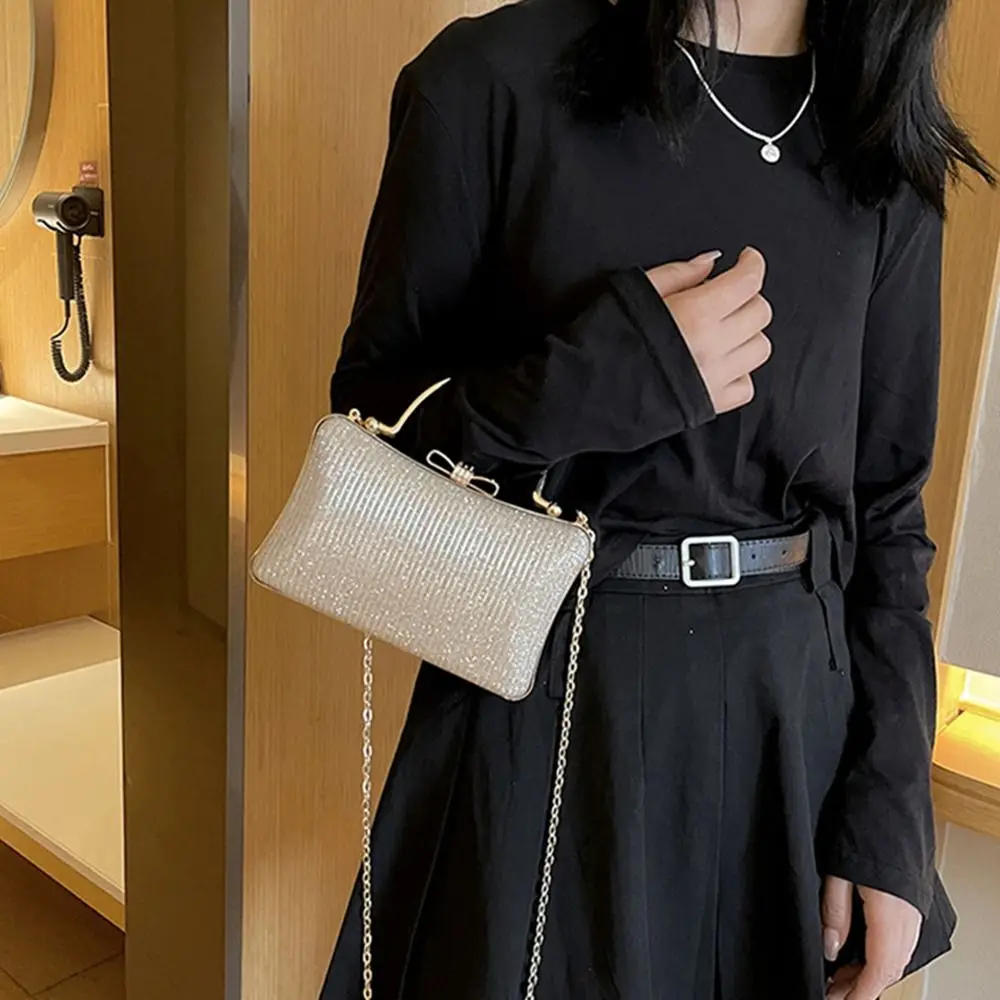 Стразы вечерняя Банкетная сумка на запястье вместительная через плечо женская