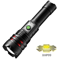 xh p160 led powerful flashlight aluminum alloy usb rechargeable portable 26650 zoom torch outdoor tactical flash lamp long shot