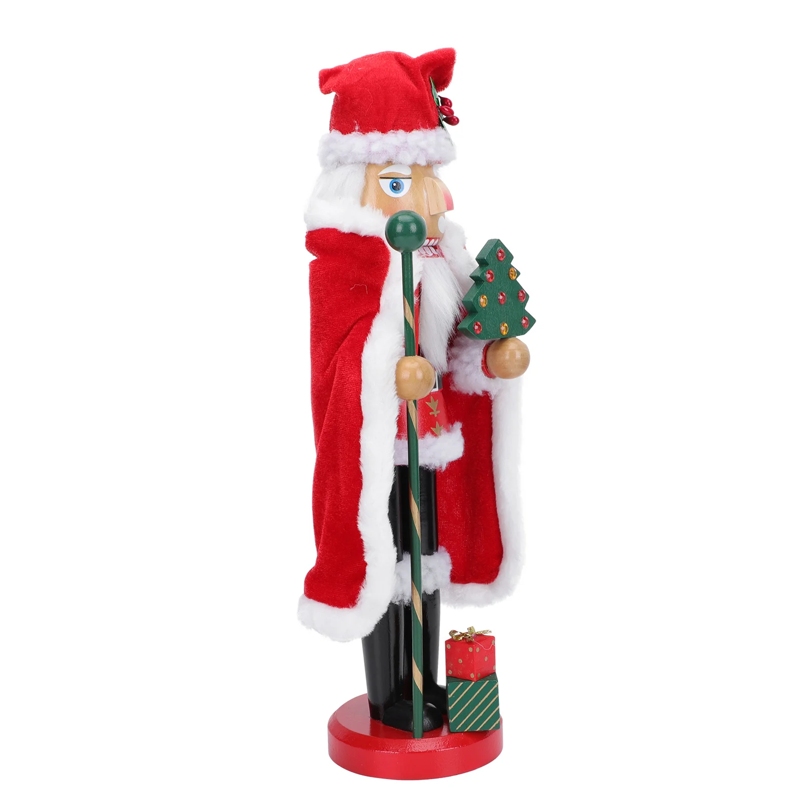 

Nutcracker Ornament Christmaspartydesktop Figure Office Sculpture Claus Puppet Nutcrackers Walnut Prop Decor Wooden Ornaments
