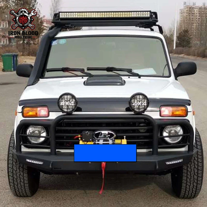 Фото Подходит для модифицированной российской Lada Niva, внедорожный гоночный бампер, передний бампер. №3