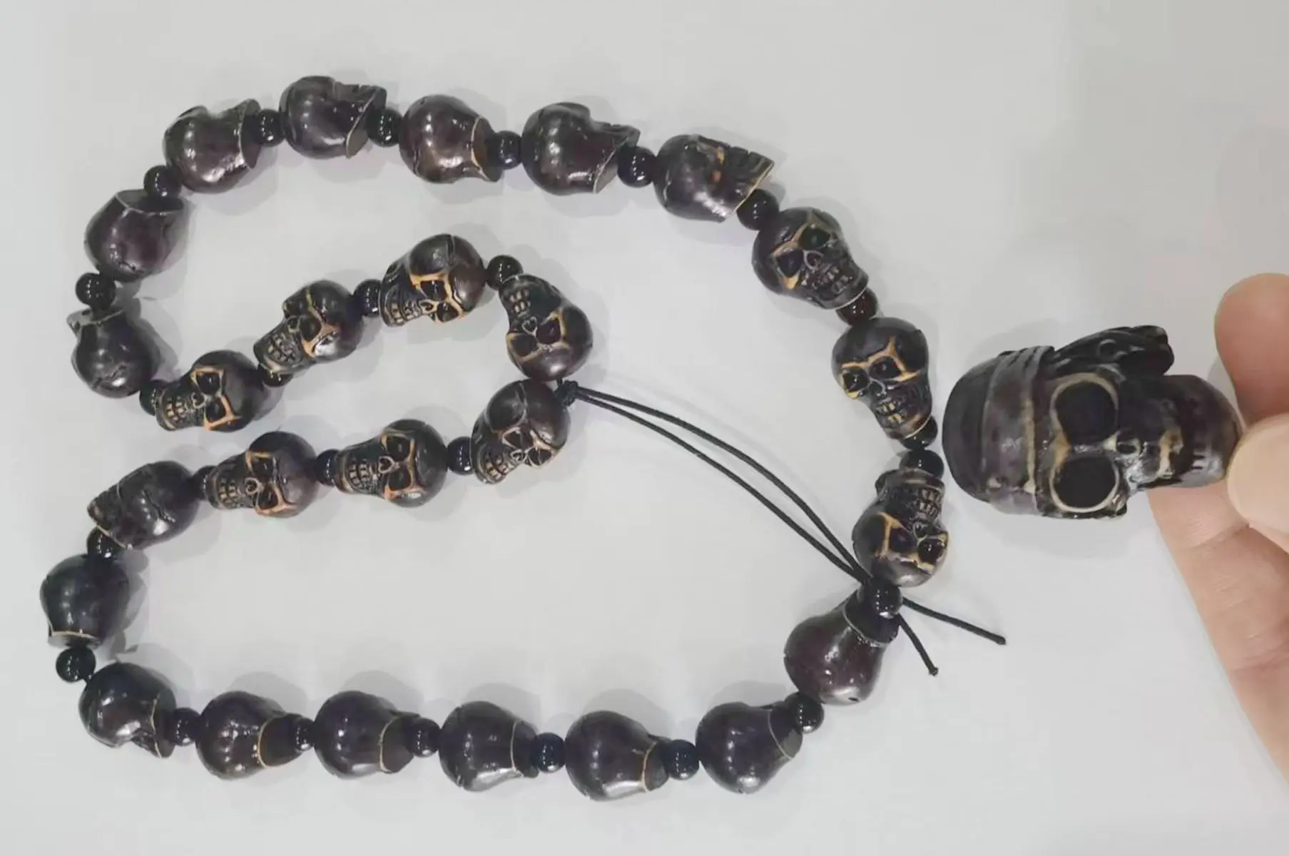Винтажное готическое ожерелье с подвеской в виде пиратского черепа для мужчин и