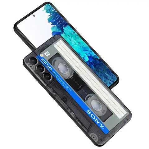 Чехол для телефона в стиле ретро со старой кассетой и радио для Samsung Galaxy S24 S23 Ultra 5G S20 S21 FE S25 5G S22 Plus, винтажные чехлы, мягкий чехол