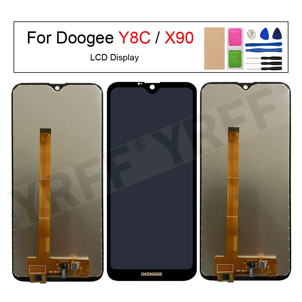 ЖК-дисплей для Doogee Y8C, ЖК-экран для Doogee X90, цифровой преобразователь экрана в сборе, замена телефона
