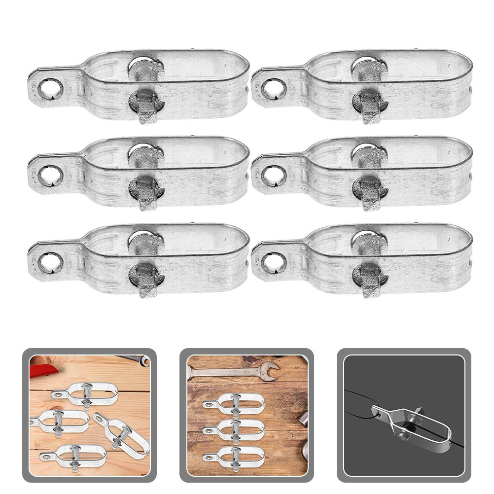 

6 Pcs Rope Tightener Wire Tensioner Metal Casting Heavy Duty Small Tools Tensioning Cable Strainer