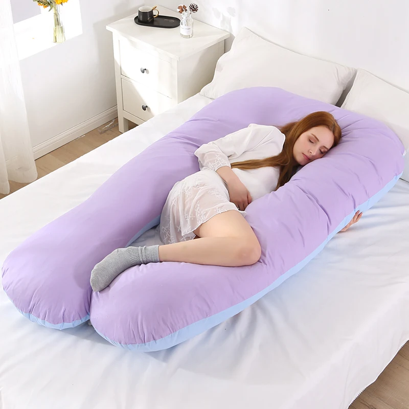 

Pregnancy Pillow Sleeping Support Pillow for Pregnant Bedding Full Body U-Shape Cushion Sleep Multifunctional Maternity Pillows