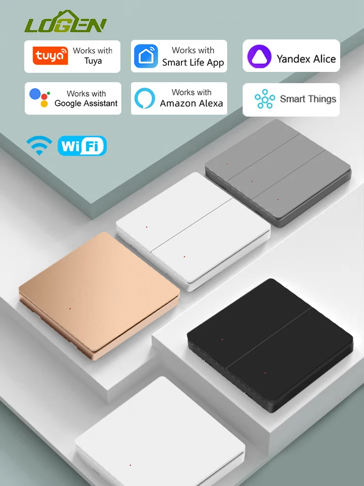 Выключатель света с логотипом светодиодный кнопочный переключатель