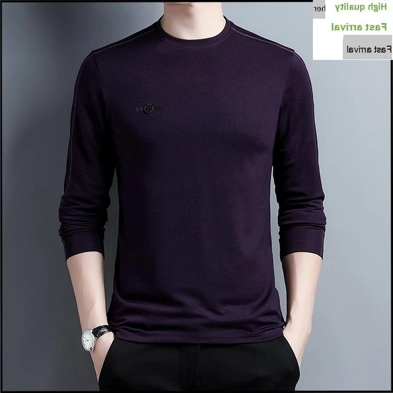 

T-shirt 2023 SpringFall New Male o-neck Striped Solid Color t-shirts Men's Vintage Style Fashion Casual Slim Sweatshirts Hoodies