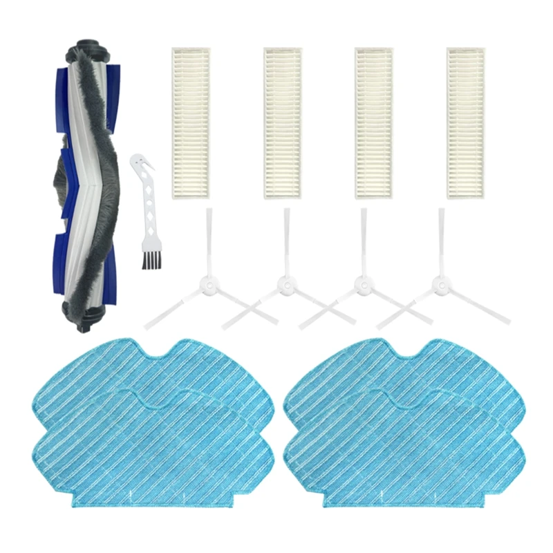 

For Tefal Rowenta X-Plorer Serie60 RG7447 RG7455WH Scrubbers Main Brush Side Brush Mop Filter Replacement