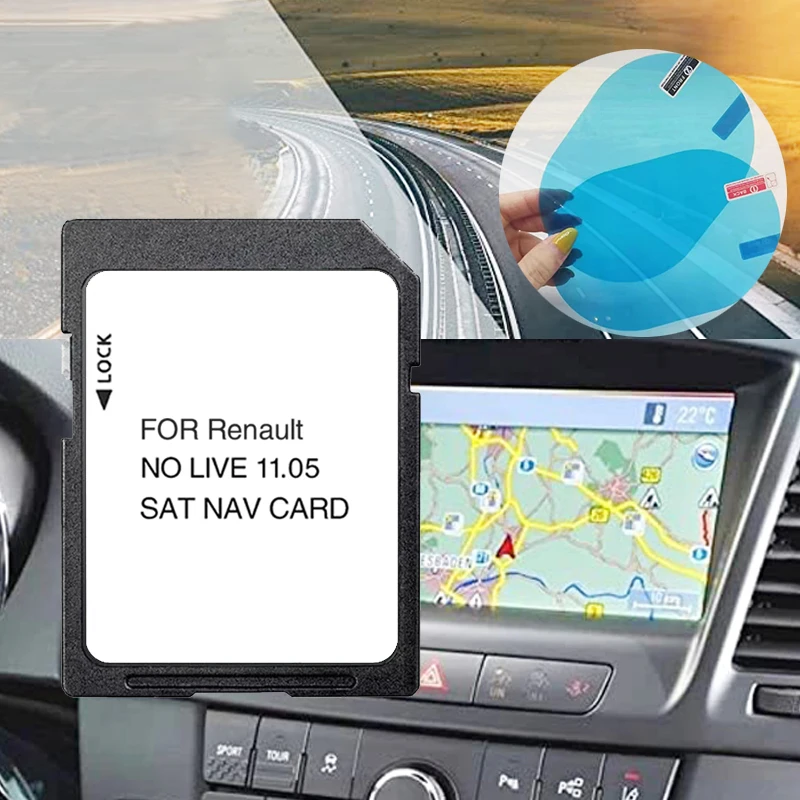 

For Renault Carminat system 2023 Europe Maps 8GB Sat Nav GPS Navigation SD Card 259E91603R No Live 11.05 For Kangoo Traffic