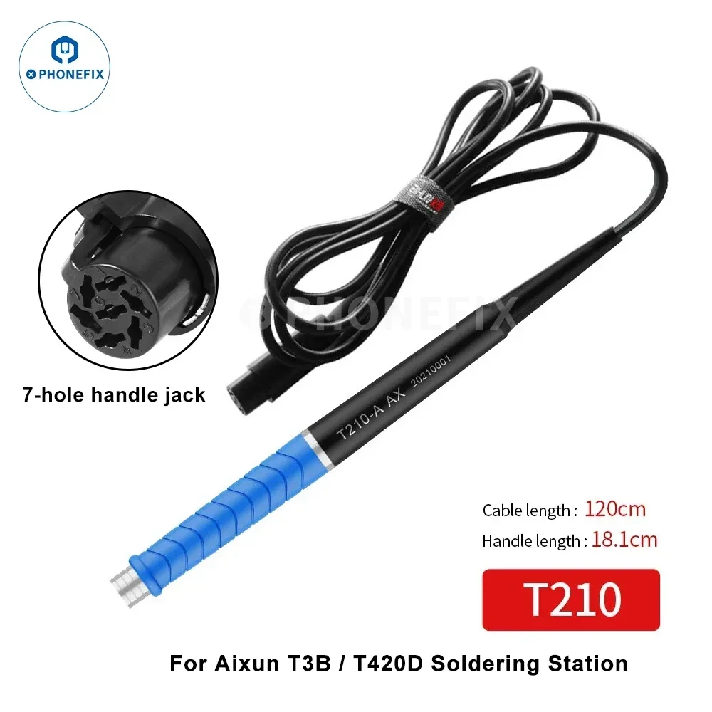 Фото AIXUN T420D аксессуары для паяльной станции, сменные инструменты T245 T210 T115, сварочная ручка, жало для паяльника, кронштейн, сиденье для сна №3