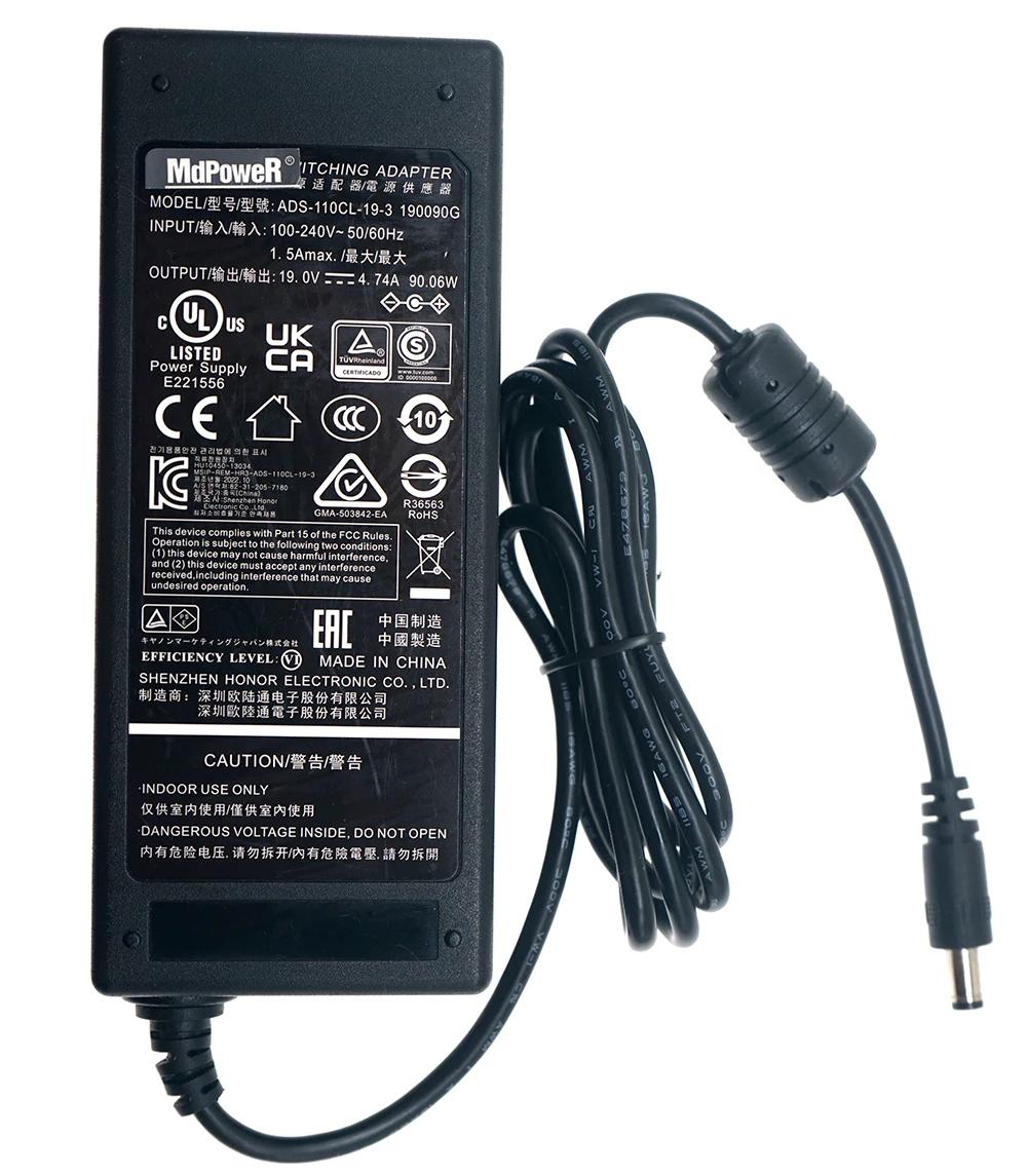 Фото Новый оригинальный адаптер питания Honoto 19V 4.74A AC/DC ADS-110CL-19-3 для монитора MSI Optix MAG301CR2, блок питания ADS-110DL-19-1 №3