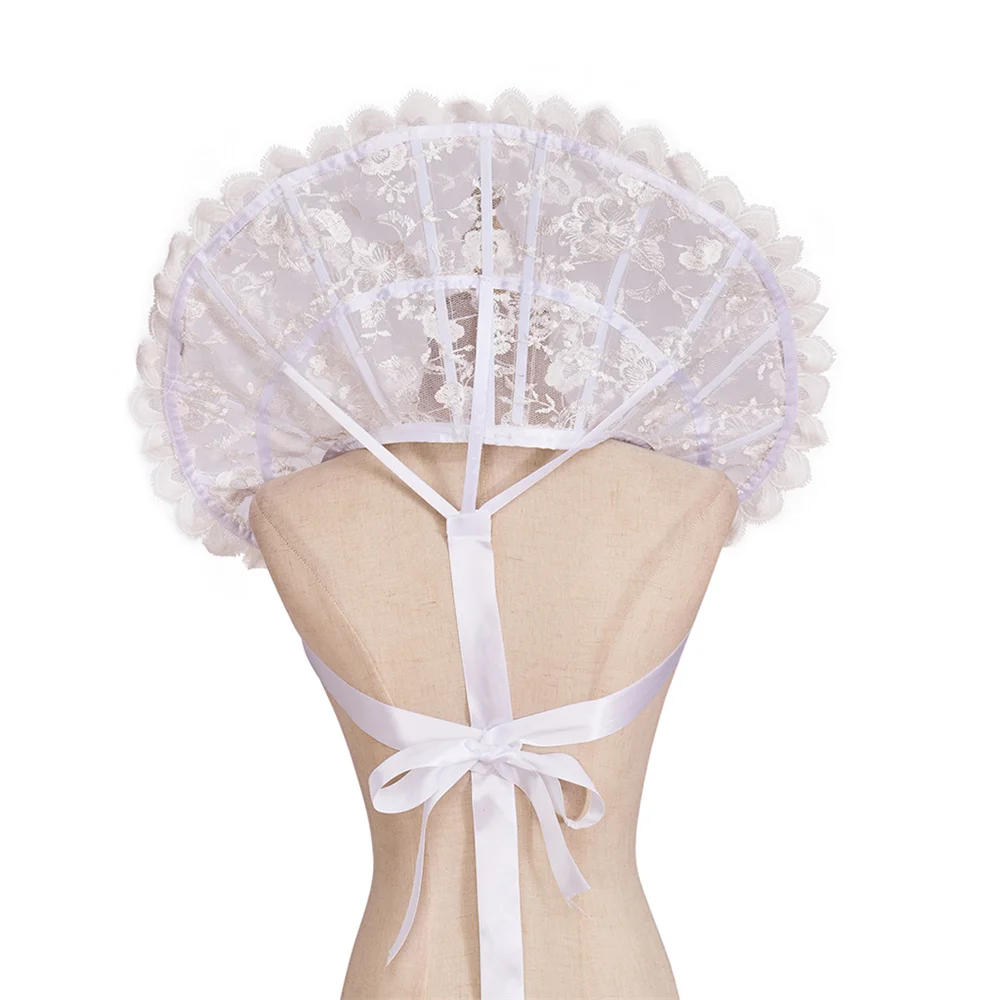 Женская кружевная накидка с воротником-стойкой в готическом стиле