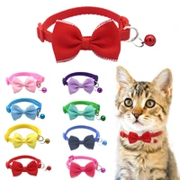 pet bow bell cat collar cute collar pet supplies tie dog collar pet accessories cat harness kitten collar cat collar with bell