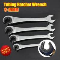ratchetfix tubing ratchet wrench spanner 8 19mm ratchet combination wrenches double end spanners torque wrench allen hand tools