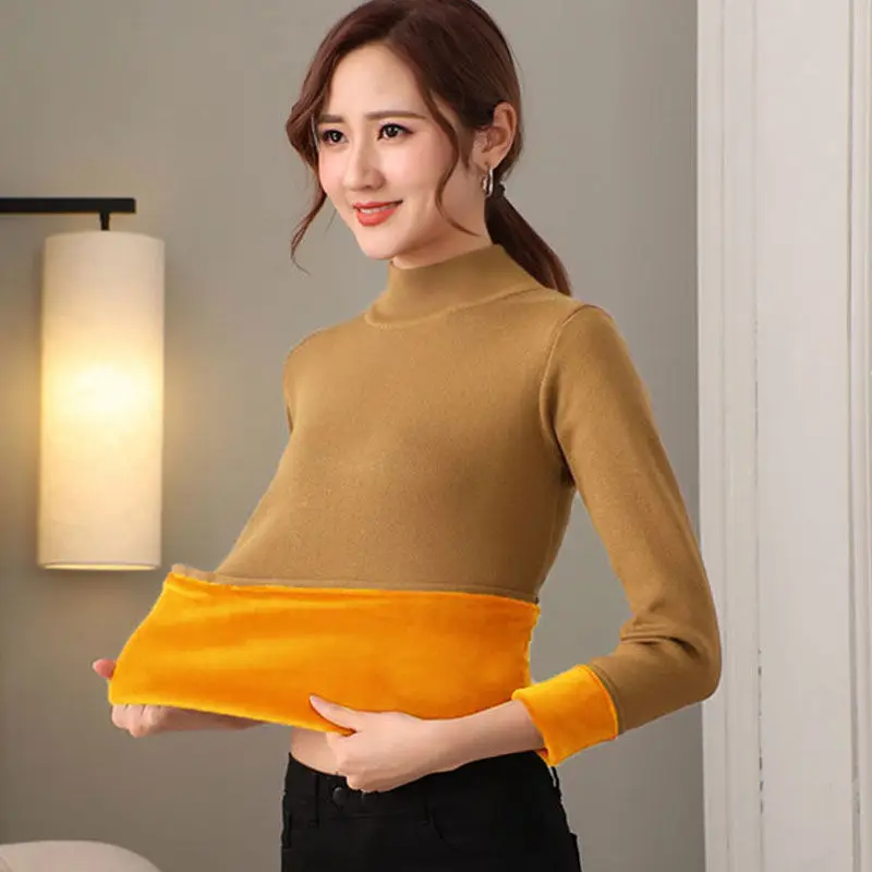 Women's Thermal Underwear Fleece Lined Tops Cami Tank Top Vest Camisoles Sleepwear Sexy Winter Thermals Bottoming Shirt Clothes