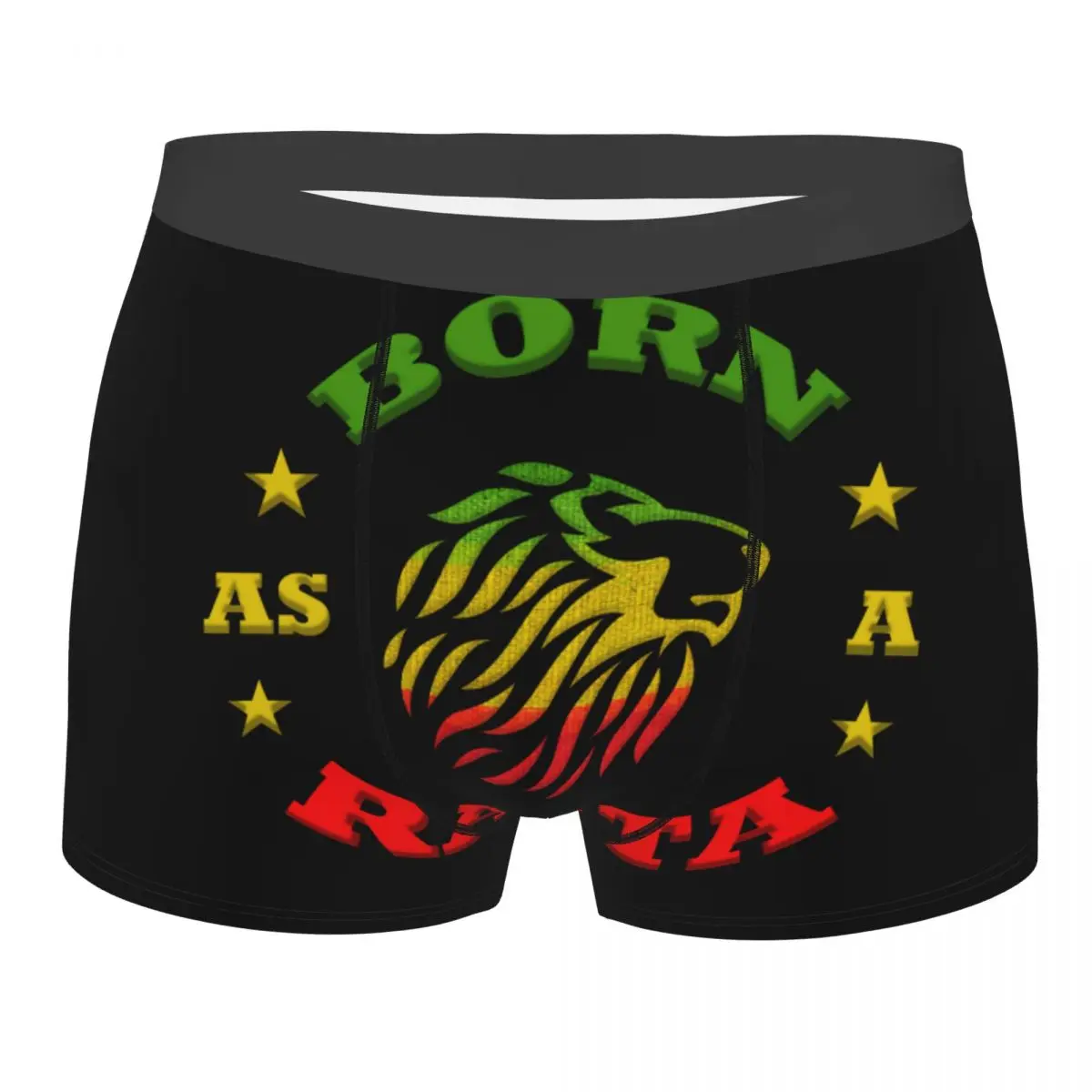 

Cool Born As A Rasta Boxers Shorts Underpants Male Comfortable Rastafarian Briefs Underwear
