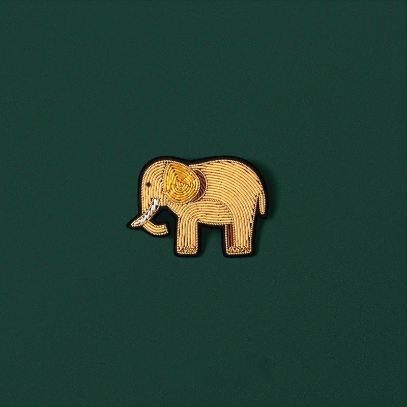 Брошь из индийского шелка металлическая проволока ручная вышивка нашивка со