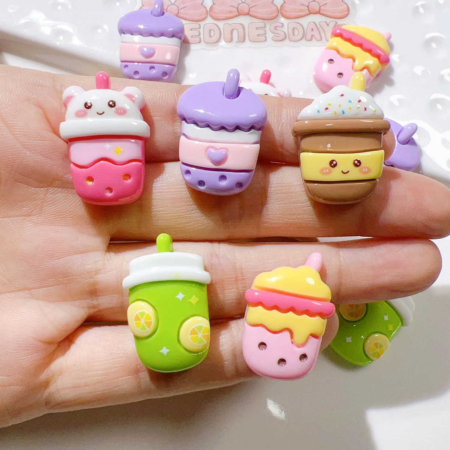 

Кавайная каучуковая чашка с мультипликационным рисунком фруктов, питьевой камень с плоским основанием, сделай сам, скрапбукинг, кремовый гель для телефона, украшение, изготовление ювелирных изделий, аксессуары для рукоделия