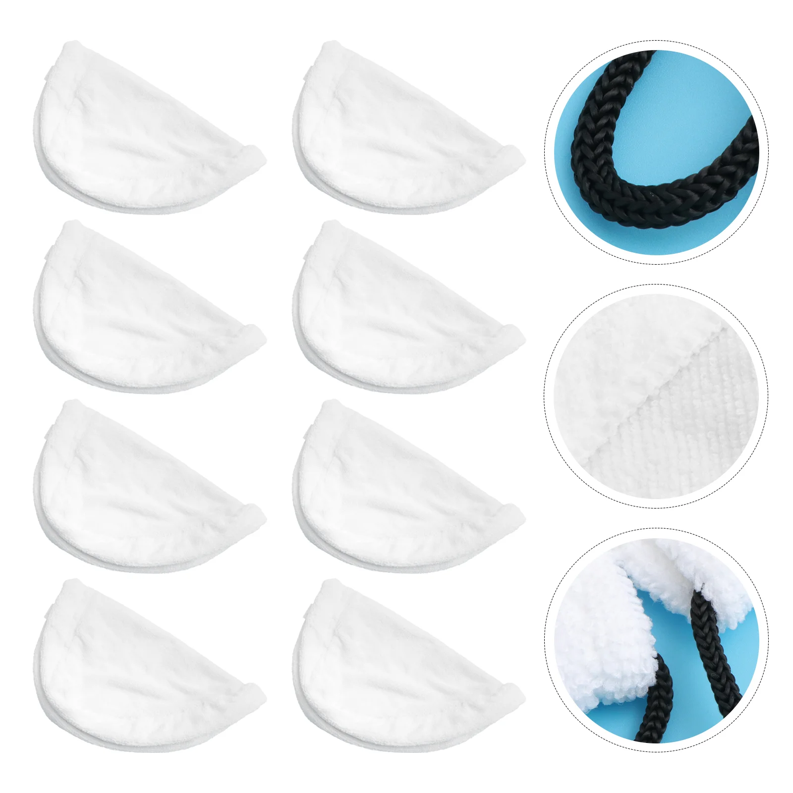 

Mop Steam Pads Cover Triangle Steamer Replacement Compatible Cloth Reusable Pocket