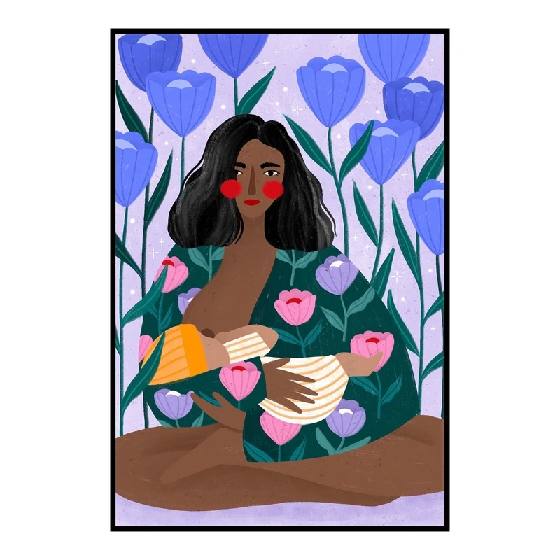 

Художественный принт "Цветочный детский сад"