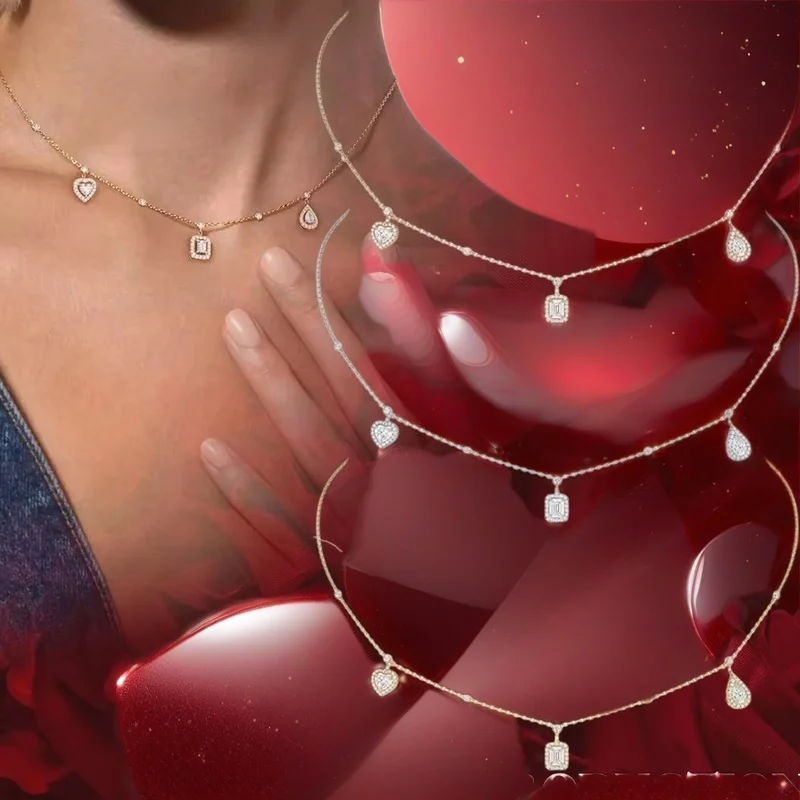 Элегантное оригинальное белое элегантное ожерелье из стерлингового серебра 925