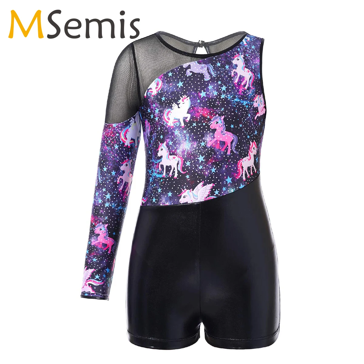 

Girls Single Long Sleeve Ballet Dance Gymnastics Leotard for Kids Cartoon Workout Sports Unitard Biketard Jumpsuit Dancewear
