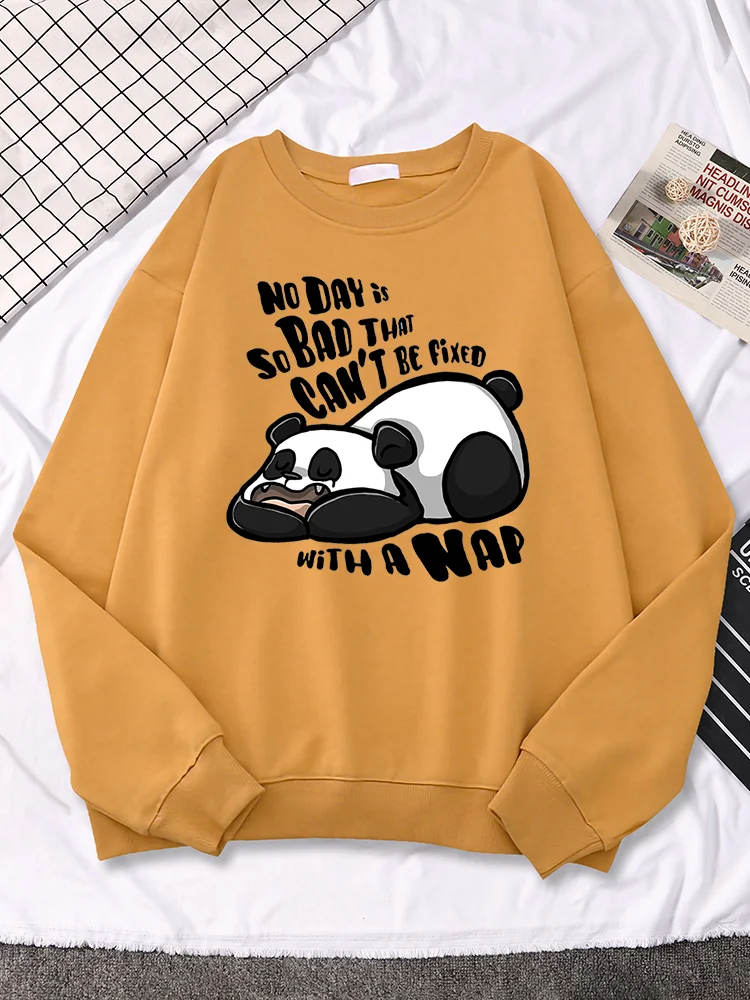 

I Sleep Lazy Panda Cartoons Printing Women's Hoodies Cute Cartoons Pullover Fashion Casual All-math Clothing Woman Sweatshirts