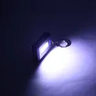 Портативная мини-вссветильник шка с монолитным блоком светодиодов, брелок для ключей, фонарик для экстренного кемпинга, лампа с режимом освещения, 3 режима, питание от 3 батареек ААА