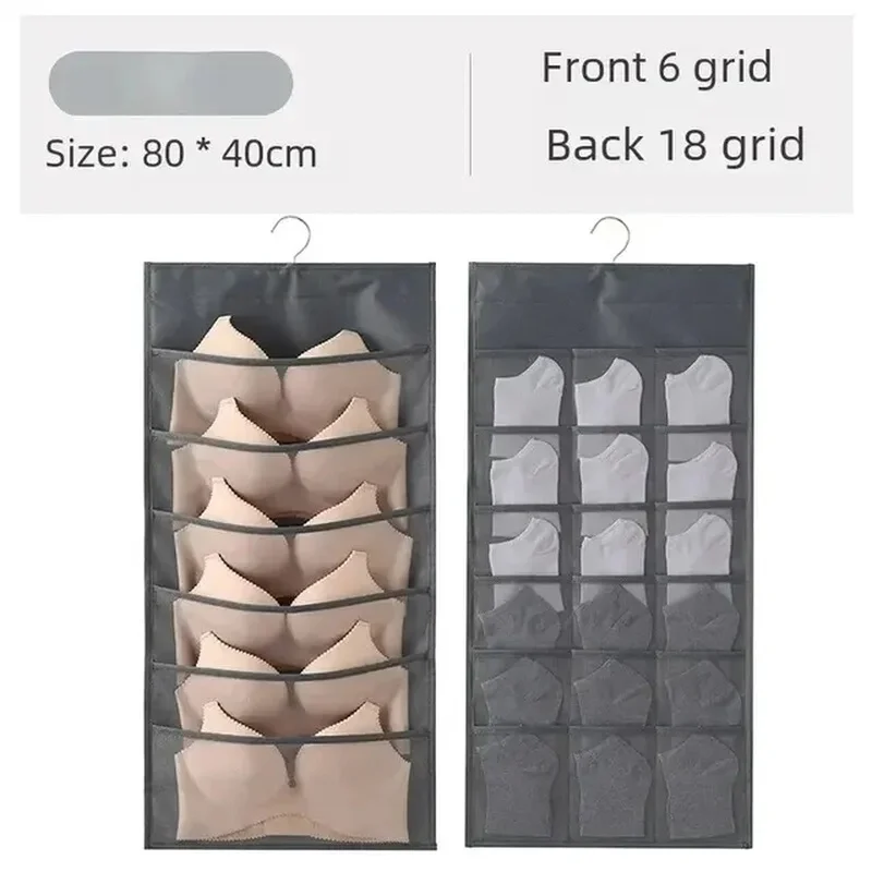 Двусторонняя Подвесная Сумка Для Хранения Нижнего Белья Домашний Шкаф Общежитие