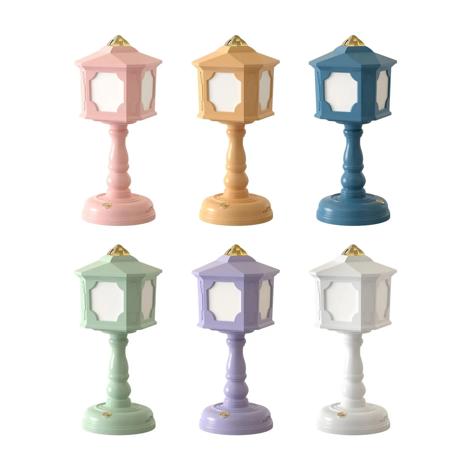 

Mini Retro Table Lamp Cordless Battery Operated Gift Rechargeable Dorm
