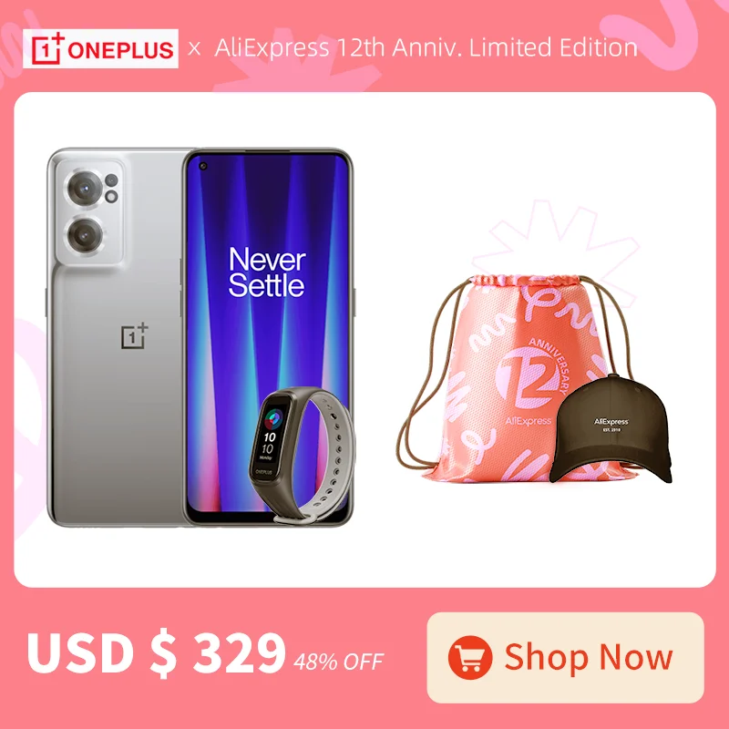 

OnePlus x AliExpress 12th Anniv. limited offer.OnePlus Nord CE 2 5G & OnePlus Band. 328 sale only