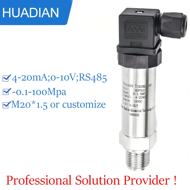 

420ma pressure transmitter 100psi 500psi absolute vacuum gauge hydraulic water pressure sensor