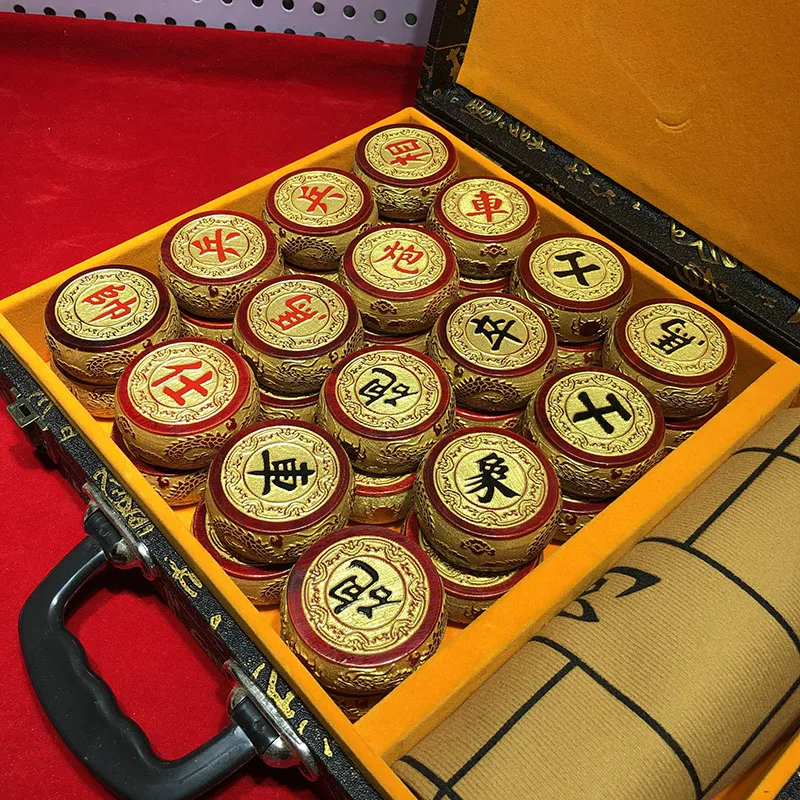 

High Quality Portable Chinese Chess Wood Luxury Unusual Professional Chinese Chess Intelligence Gift Ajedrez Chino Indoor Games
