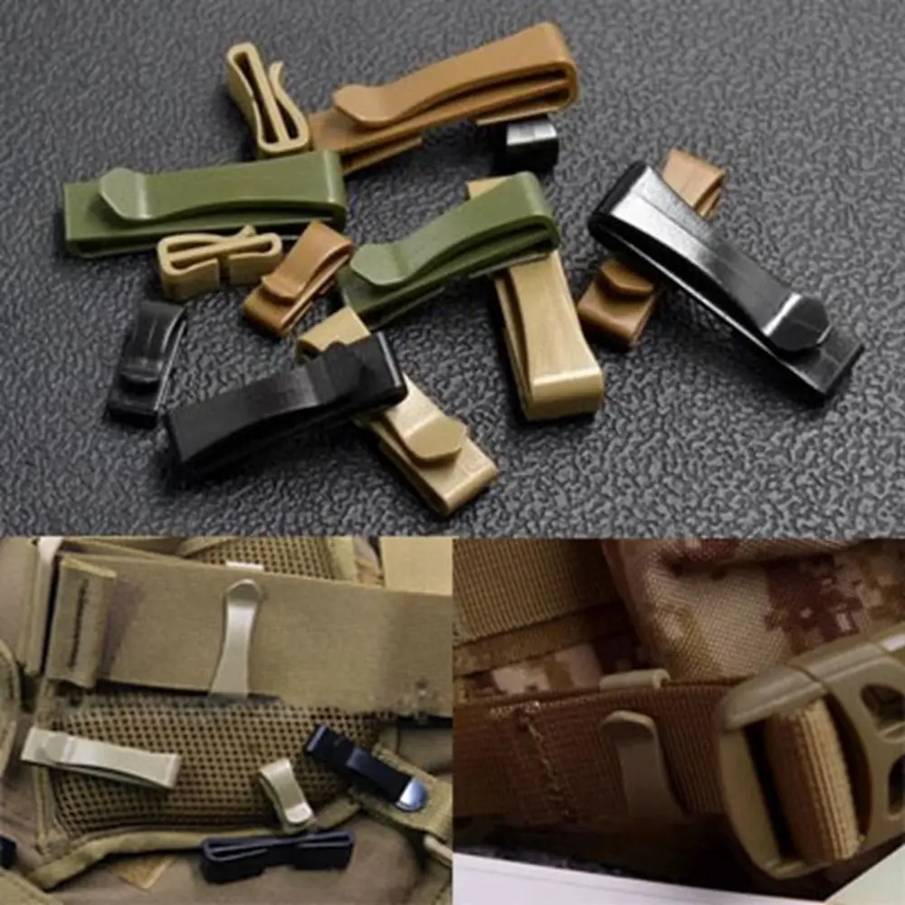 

3pcs 38/50mm Molle Webbing Buckle Hot 4 Colors Plastic Adjust Keeper Belt end Clip Outdoor Tool