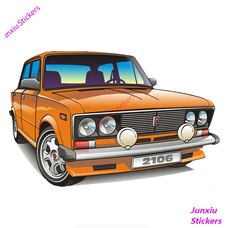 

Creative Car Sticker Automobiles Motorcycle Accessories VAZ 2106 JDM Refit Decals for Racing Rally 4x4 Off Road Car Decor KK13cm