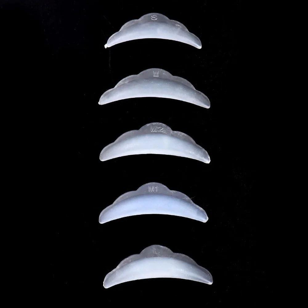 

Silicone Eyelash Perm Pad Colorful Recycling Lashes Rods Shield Lifting 3D Eyelash Curler Accessories Applicator Tools 5Pairs