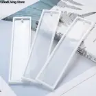 1 шт. белая прямоугольная силиконовая форма для закладок, сделай сам, изготовление эпоксидной смолы, сделай сам, форма для рукоделия