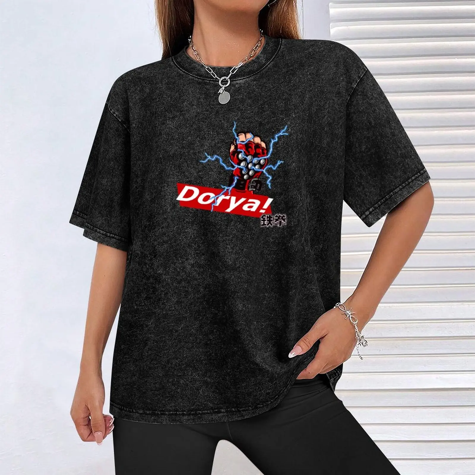 Фото Футболка dorya doriya fighter gloveart ewgf, футболка большого размера из мягкого хлопка №4