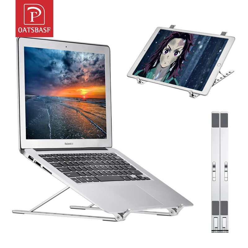 

Oatsbasf Foldable Laptop Stand Aluminium Notebook Stand For MacBook Air Pro iPad Vertical Laptop Legs Portable Stand For Laptop