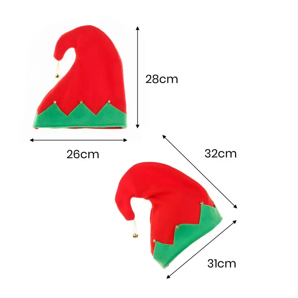 Рождественская шапка Санта-Клауса для взрослых и детей Шапка эльфа с подвеской в