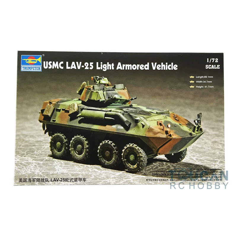 Подарки Trumpeter масштаб 07268 1/72 Panzer USMC LAV-25 осветительная деталь |
