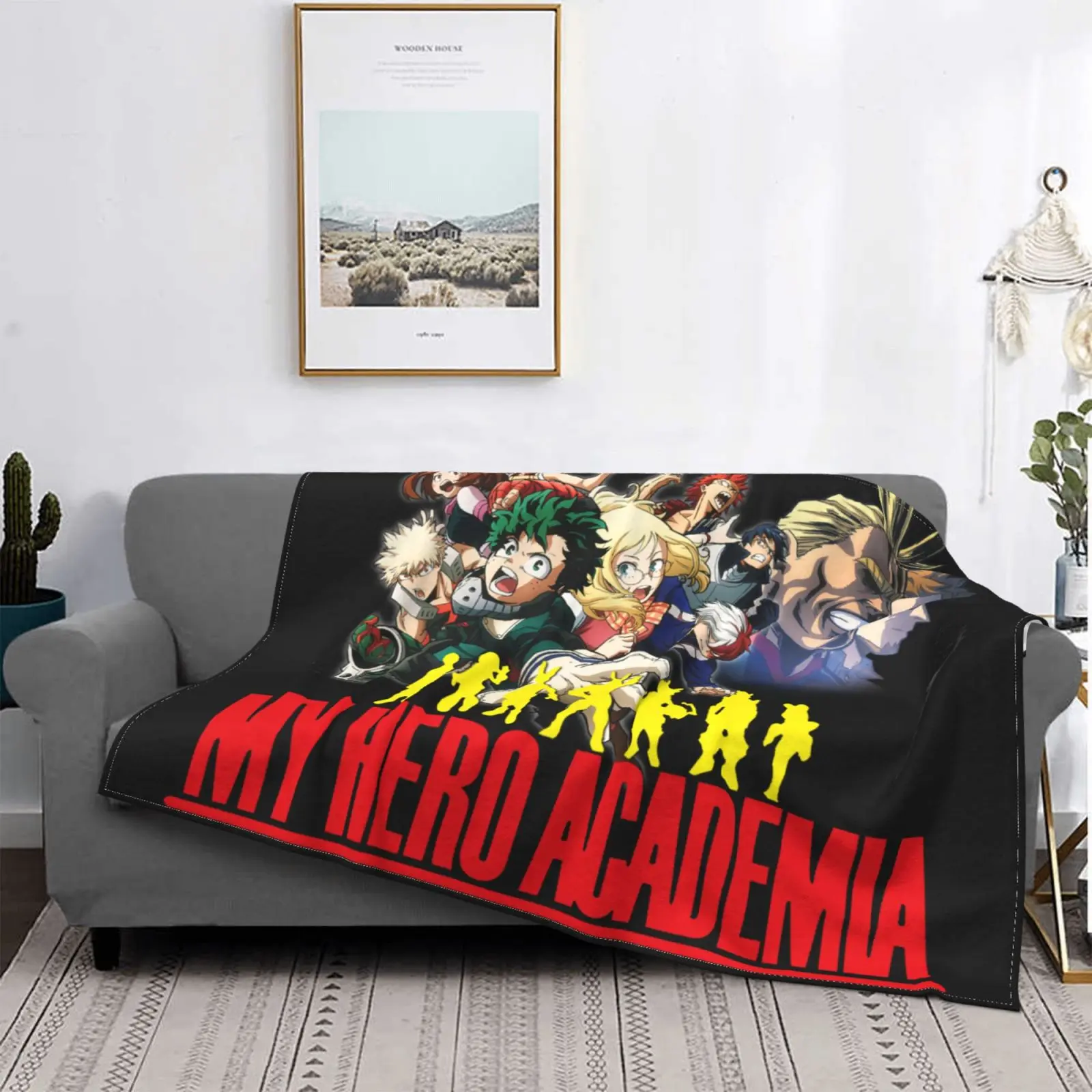

My Hero Blanket Super Soft Cozy Fuzzy Warm Throws,for Winter Bedding, Couch and Plush House Warming Decor Gift Idea Bakugo
