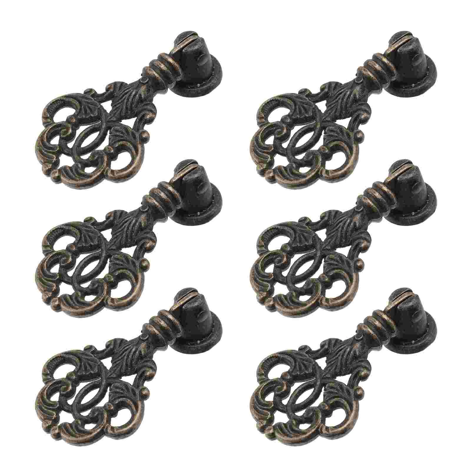 

Cabinetknobsvintage Drawer Handles Handlekitchen Door Flower Decorative Dresser Wardrobe Rustic Knob Furniture Retro Cupboard
