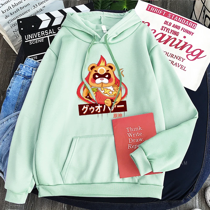 Harajuku Приключения открытого мира игра Genshin Impact Xiangling Guo Ba Kawaii мультфильм женские