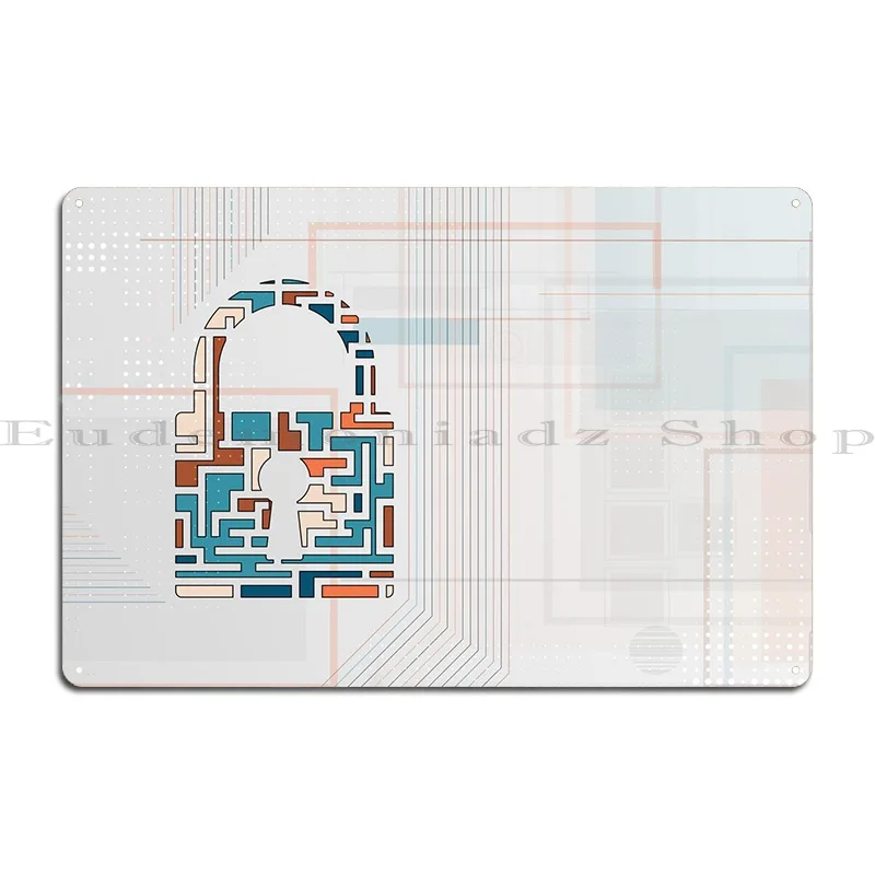 Кибер безопасность металлические знаки вечерние таблички пещера дизайн бар